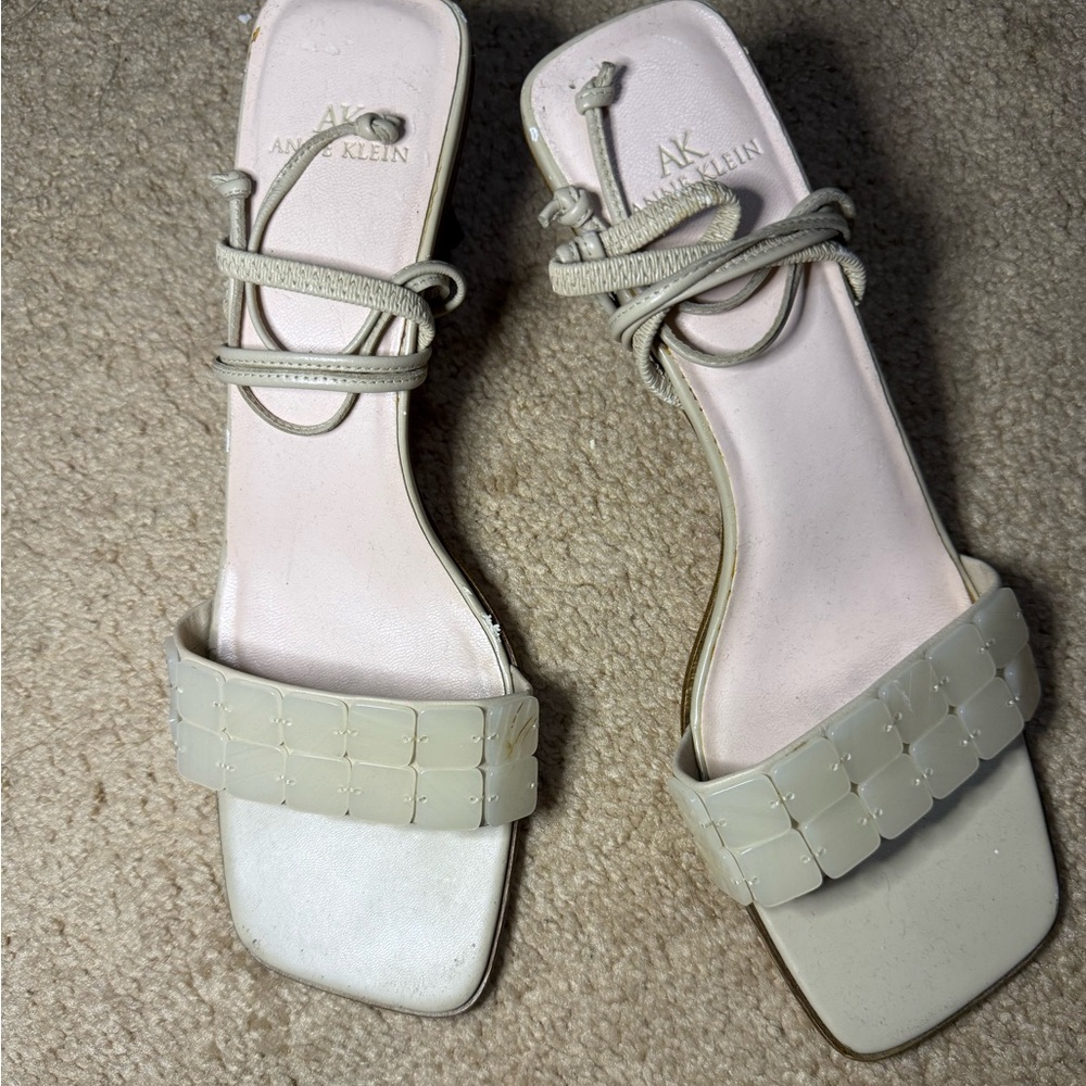 Anne Klein Women's White Sandals